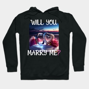 Marriage Proposal For Wedding Or Engagement - Romantic Gift Idea Hoodie